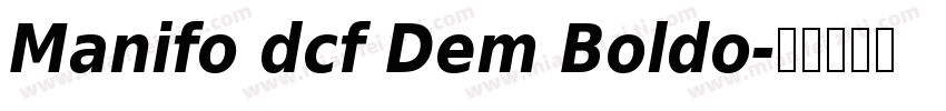 Manifo dcf Dem Boldo字体转换